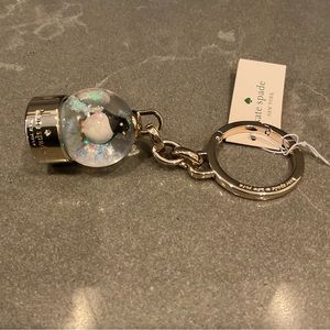 Kate spade Arctic Blast Globe Penguin Key-fob/ Charm